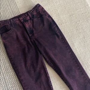 Wild Fable Distressed Maroon Skinny Jeans